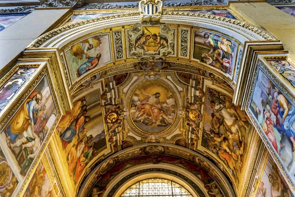 Chapel Arch Frescoes Basilica Santa Maria Traspontina  Church Rome Italy — Stock Photo, Image