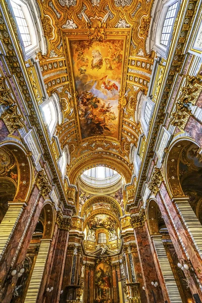Altar Frescoes Basilica Carlo al Corso Church Rome Italy — Stock Photo, Image