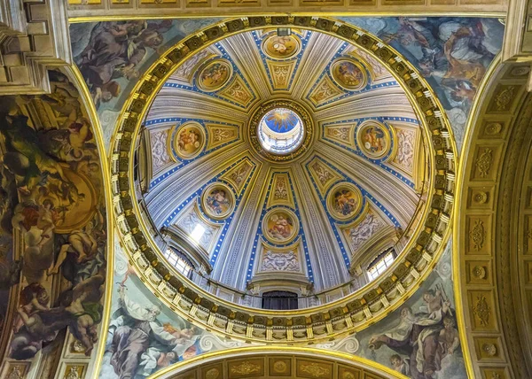 Ceiing Dome Bazilikası Santa Maria Traspontina Kilisesi Roma — Stok fotoğraf