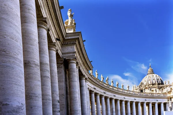 Bazilica Sfântul Petru Coloane Vatican Roma Italia — Fotografie, imagine de stoc