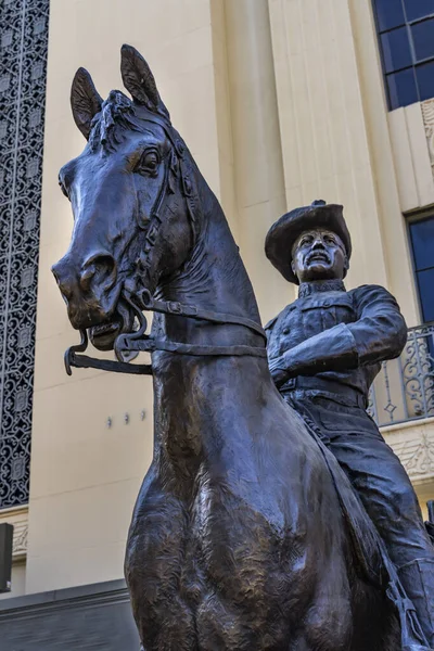 Thedore Roosevelt Statue San Antonio Texas — Stock Photo, Image