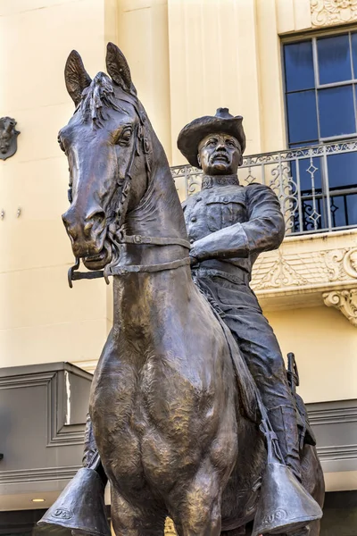 Thedore Roosevelt Statue San Antonio Texas — Stock Photo, Image