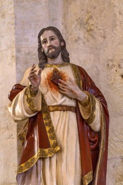 San Fernando Katedrali Kutsal Yürek Heykeli San Antonio Teksas