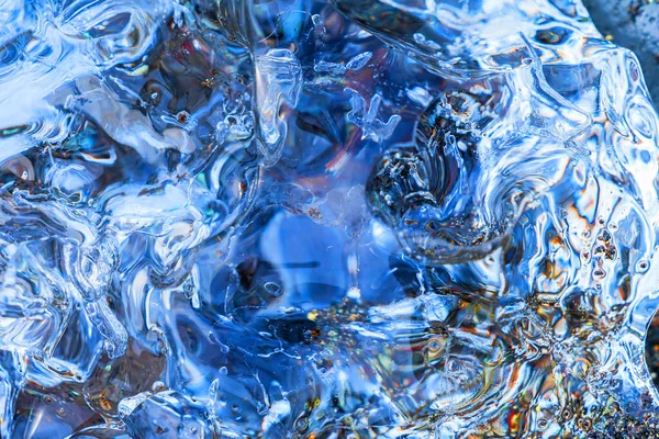Diamond Like Ice Abstrakcyjny tło Jokulsarlon Lodowiec Lagoon — Zdjęcie stockowe