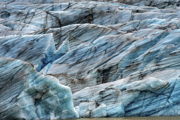 Blauwe vinafellsjokull gletsjerlagune IJsland — Stockfoto