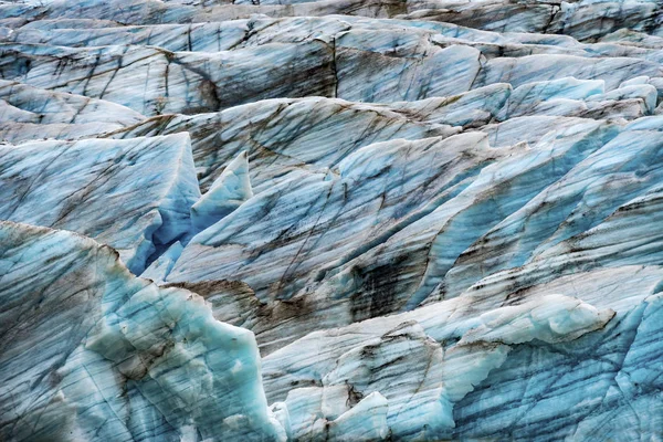 Blue Svinafellsjokull Glaciar Lagoon Islândia — Fotografia de Stock