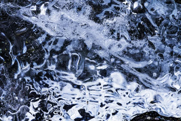 钻石一般的冰文摘背景Jokulsarlon冰川泻湖 — 图库照片