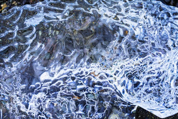 Diamond Mint Ice Absztrakt Háttér Jokulsarlon Gleccser Lagúna — Stock Fotó