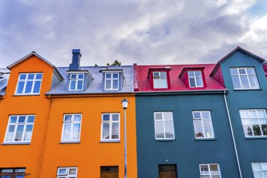Renkli Evler Sokağı Reykjavik İzlanda