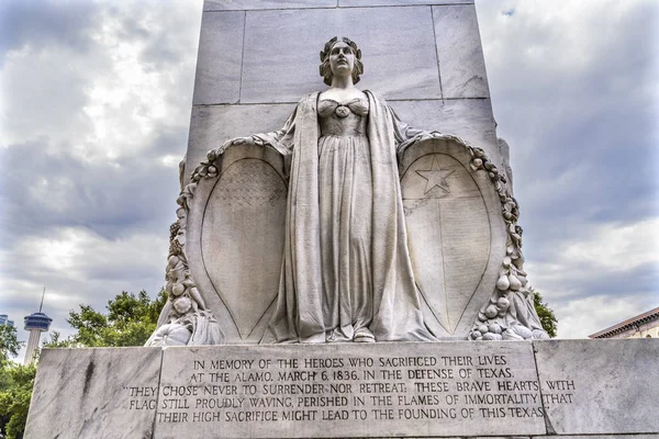 Alamo Heroes Cenotaph Memorial San Antonio Texas — Zdjęcie stockowe