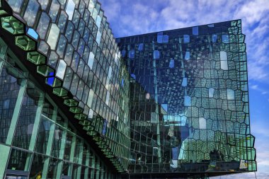 Modern Cam Paneller Konser Salonu Reykjavik İzlanda