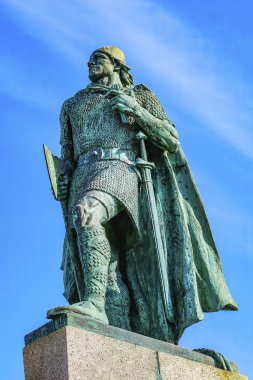 Leif Eriksson Heykeli Reykjavik İzlanda
