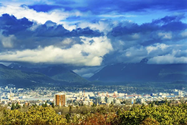 Vancouver British Columbia Canada Overvier van Qe Park — Stockfoto