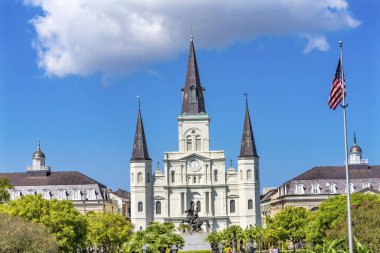 Andrew Jackson Meydanı Saint Louis Katedrali New Orleans L