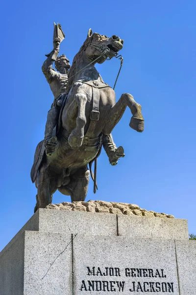 Andrew Jackson Statua Piazza New Orleans Louisiana — Foto Stock