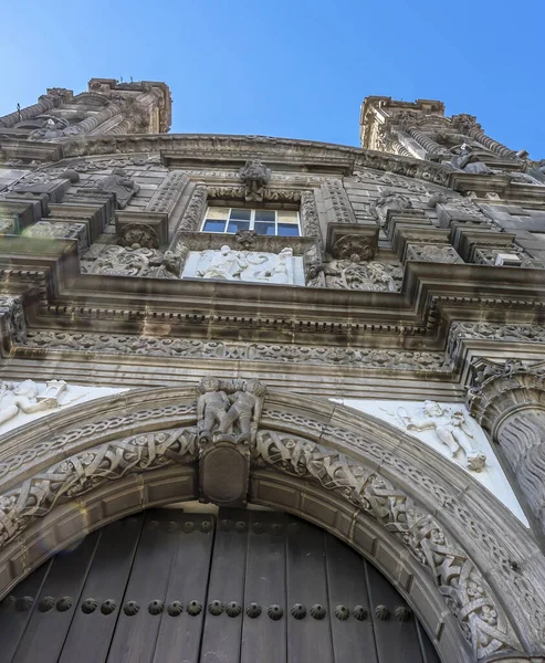 Façade Eglise San Cristobal Puebla Mexique Église Construite 1687 — Photo