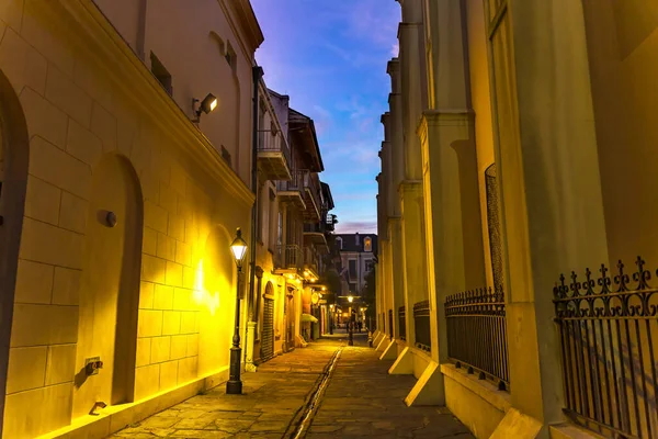 Pirates Alley Evening Faulkner House French Quarter Saint Louis Cathedral — Stock Photo, Image