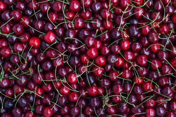 Fundal dulce roșu cireșe — Fotografie, imagine de stoc