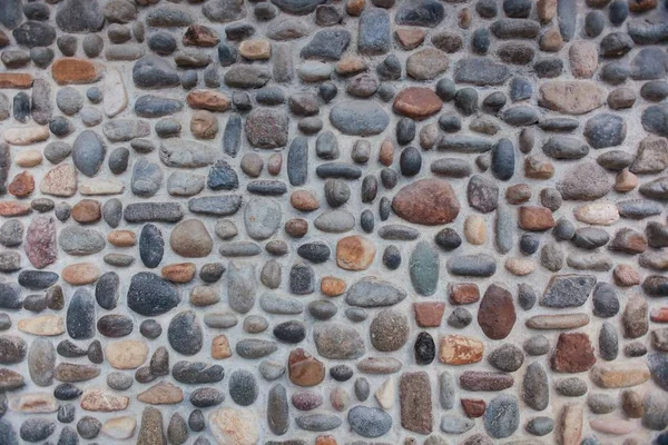 Parede de mosaico de seixos — Fotografia de Stock