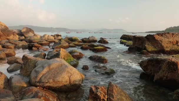 Escena del océano Vietnam con sonido — Vídeo de stock