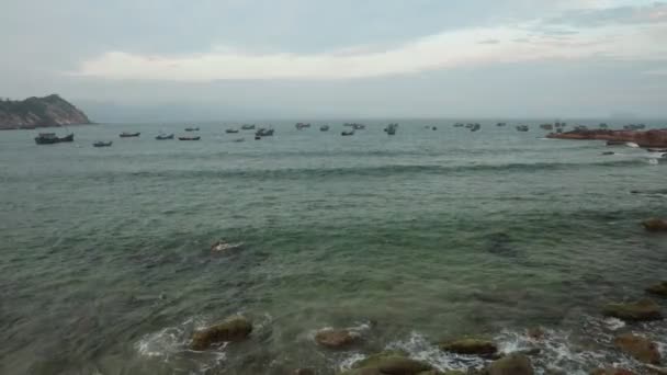 Ωκεάνια σκηνή Βιετνάμ με ήχο — Αρχείο Βίντεο