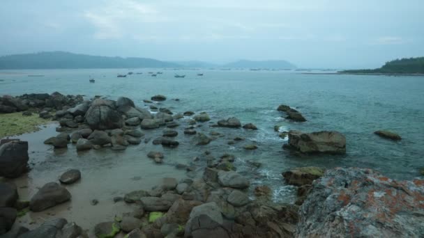 Escena del océano Vietnam con sonido — Vídeo de stock