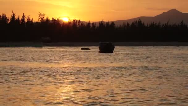 Coucher de soleil Ciel du soir Vietnam — Video