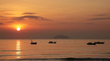 Güneş sabah gökyüzü Vietnam