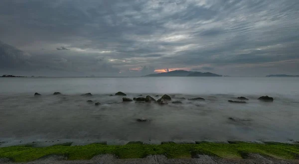 Nha Trang Bay Sunrise Sky Vietnam – stockfoto