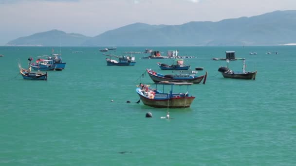 Vietnami Part Néztek Dél Kínai Tenger Türkizkék Óceánra Nha Trang — Stock videók