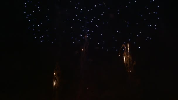 Jour de fête de la ville. Feux d'artifice 