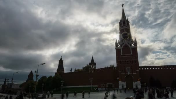 Plac Czerwony Moskwa Clock Tower — Wideo stockowe