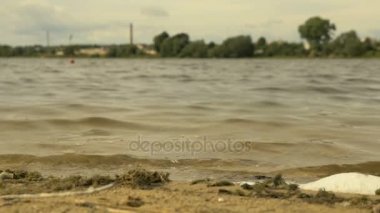 Dalgalar şehri Beach. 96 fps çekim Slowmotion