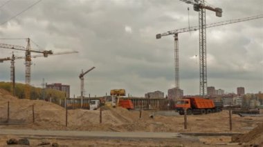 Minsk, Beyaz Rusya - 01 Ekim, 2013: alışveriş merkezi inşa