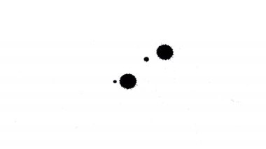 Siyah mürekkep kuru kağıt üzerinde damla.