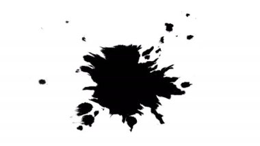 Siyah mürekkep kuru kağıt üzerinde damla.