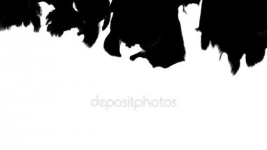 Yukarıdan aşağıya doğru ıslak kağıt 07 üzerinde yukarıdan akan mürekkep