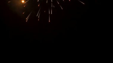 Fireworks uygulamasında şehir, zafer - slowmotion gün 60 fps