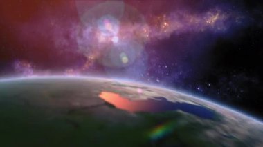 Planet Earth başlık - dünyanın uzaydan gösterilen tüm onlar Güzellik