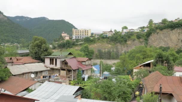 Byggnad i Borjomi city - Georgien — Stockvideo