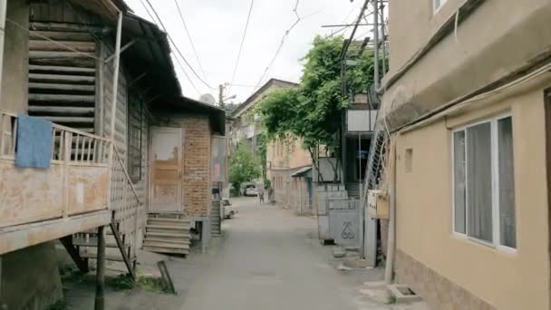 Вулиці в місті Боржомі - Грузія — стокове відео