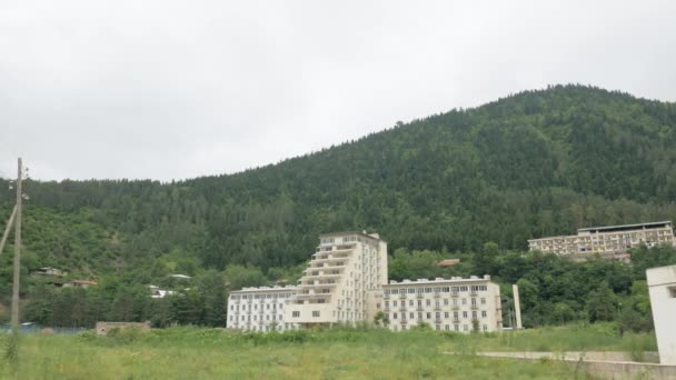 Hotel v Borjomi city - Georgia — Stock video