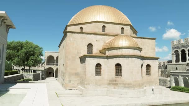 Moschee von ahmediyye camisi in rabati castle - georgien — Stockvideo