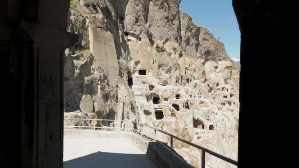 古代の洞窟修道院ヴァルジア - ジョージア — ストック動画