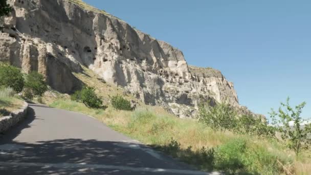 Das alte höhlenkloster vardzia - georgia — Stockvideo