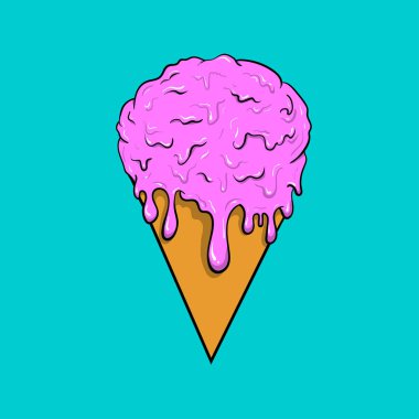  Buz koni erime vektör