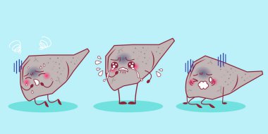 çizgi film karaciğer sirozu sorun