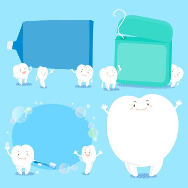 çizgi film diş sağlığı kavramı ile