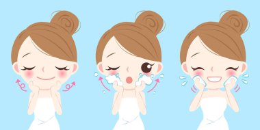 çizgi film Cilt Bakımı kadın