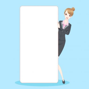 iş kadını almak billboard